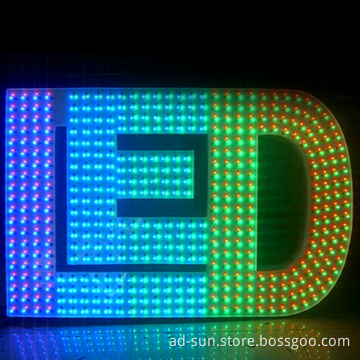 High Quality of LED Exposed Luminous Letter